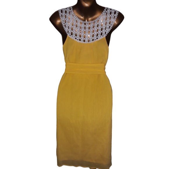 Lilly Pulitzer RARE Sz 2 Yellow SYDNEY Crinkle Sunshine Dress - Picture 2 of 9